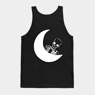 moon sceleton Tank Top